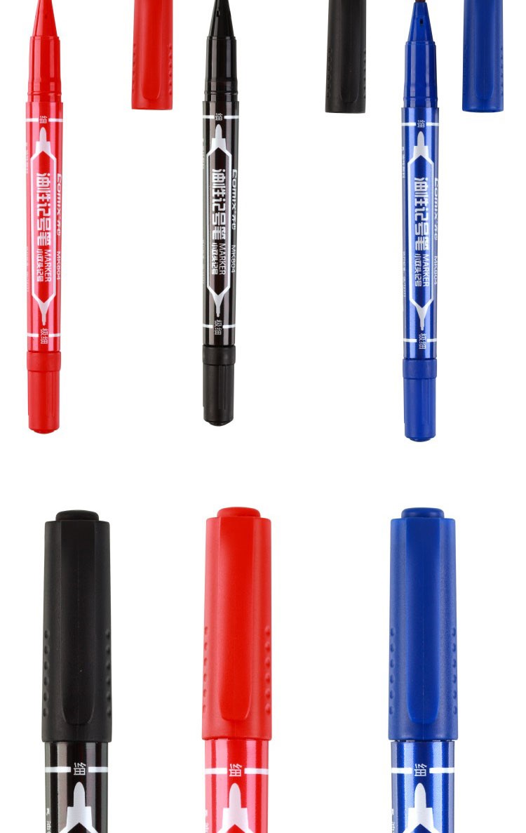 Colourful Permanent Marker Pen With Dual Tips