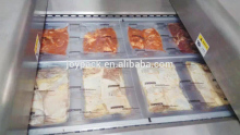 sliced cold meat vacuum packaging machine in thermoforming with flexible film and modified atmosphere (MAP)
