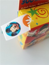 Rolled cute custom stickers , free cartoon sticker , roll sticker