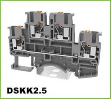 2 Layers Push-in Electric Dinrail Terminal Blocks