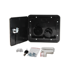 Black Gravity City Water Inlet Hatch Fill Dish for RV Marine Boats