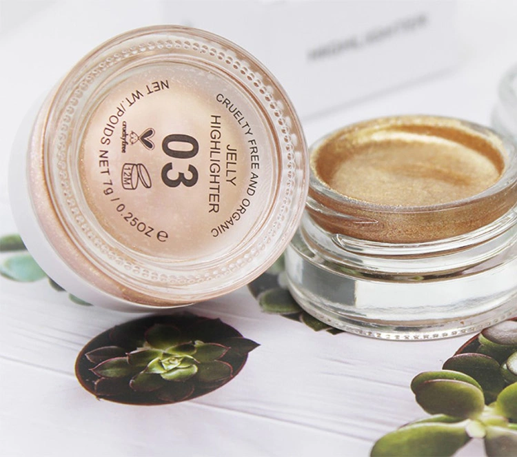 OEM Cosmetic High Pigment Cosmetics Makeup Private Label Cream Glitter Jelly Highlighter