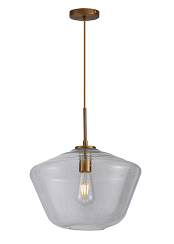 Nordic simple head light luxury glass pendant lamp