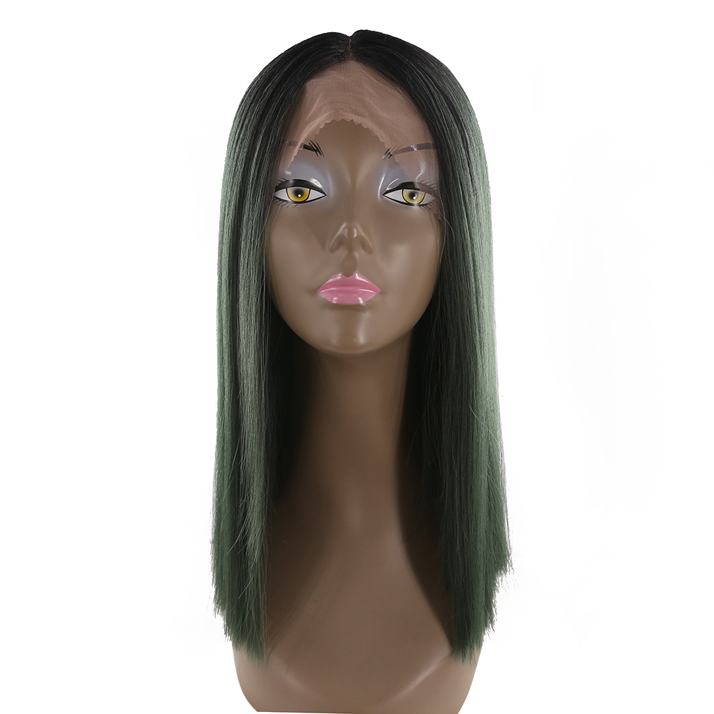 DTL special wig100% synthetic hair machine made women honey silk straight heat resistant soft synthetic wig