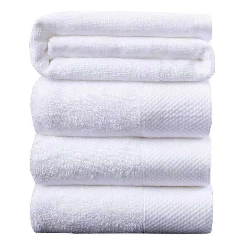 1PC Cotton Towels Home Kitchen Hand Towel Hotel Bathroom White Face Towel 35x35/35x75/40x80cm