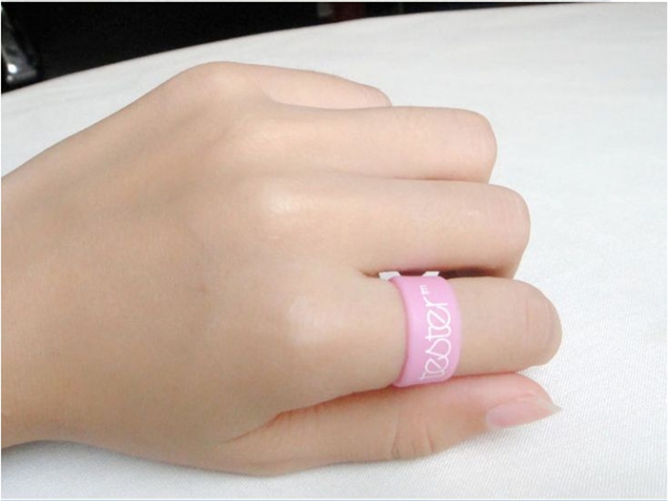 Wonderful Color Silicone Finger Ring Printed Wedding Rings