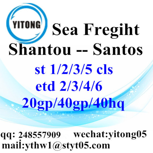 Shantou Sea Freight Logistics Services to Santos