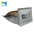 emballage de sac alimentaire refermable en papier kraft brun