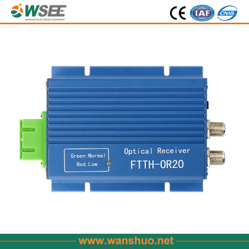 Ftth catv receiver / WDM / RF 83dBuV /one output / two optical interface