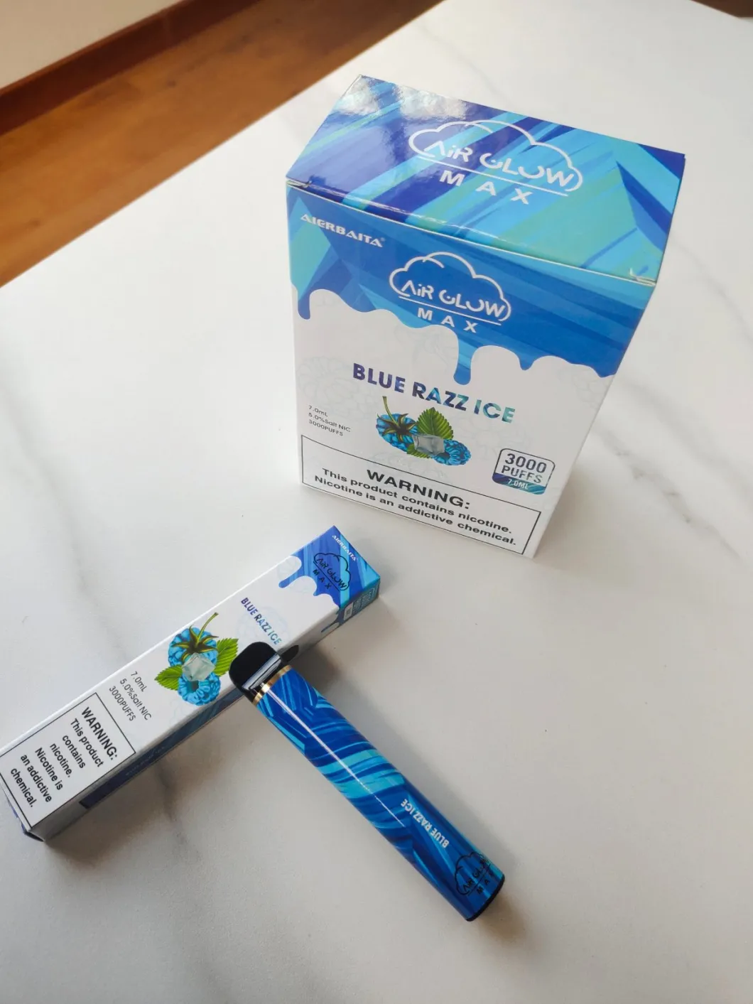 Disposable Vaporizer Air Glow Max 5 Flavors 5% Salt Nicotine Ecig