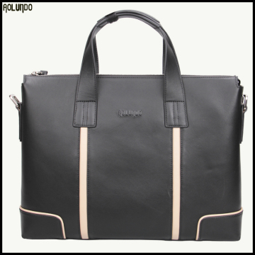 Latest design men custom leather leather briefcase bag