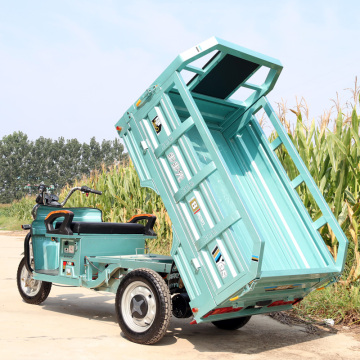 triciclo elétrico de carga de alta velocidade com cabine