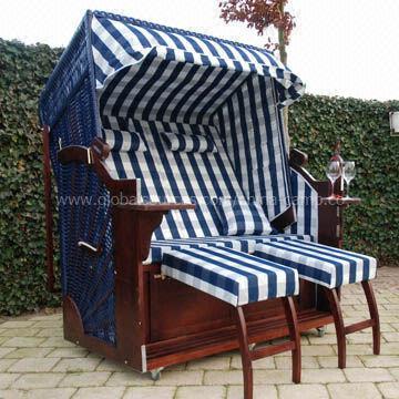 Roofed Beach Chair in Various Design and 170cm Height