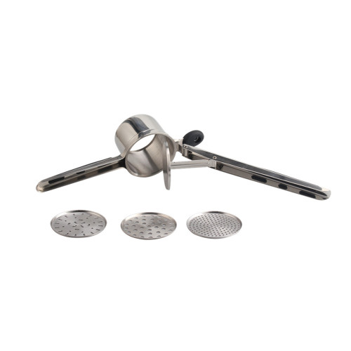 Stainless Steel Potato Ricer with 3 Interchangeable Discs