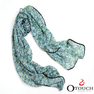 2014 fashion ladies scarf & lady acrylic ruffle scarf