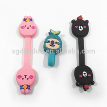 Factory silicone earphone cable winder wholesale rubber cable holder Coil