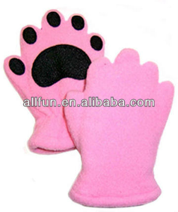 polar fleece animal mittens animal winter gloves