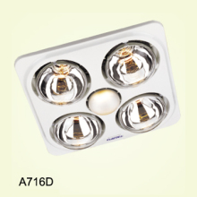 3-in-1 Bathroom Heater/Fan/Light with Infrared-Lamp A716D
