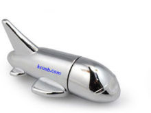 Airplane Pad Printed Metal Usb Flash Drives Stick Engraving Logo Windows 98 , Windows  Xp