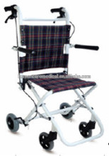 2015 new design aluminum lightweight folding transport wheelchairs with flip-up armrest for sale