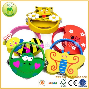 Classic Cartoon Cute Animal Shape Wooden Baby Rattle