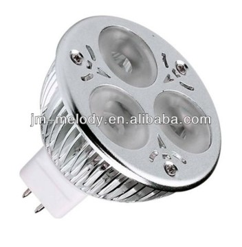 MR16 Base 3x1W 3W LED Spot Lamp Cup