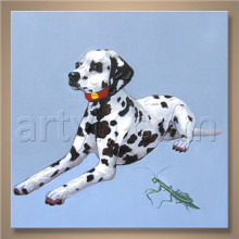 Dog Canvas Oi Painting