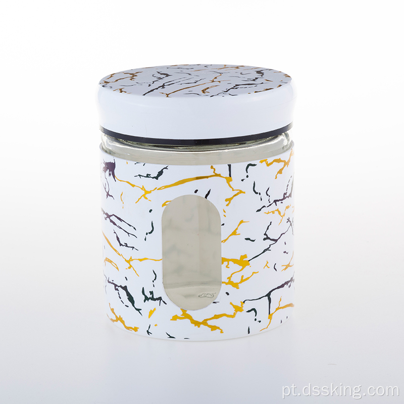 Temposos de embalagem de cosméticos Jam Honey Açúcar Jarra de machado de boticário para tempero temperando comida