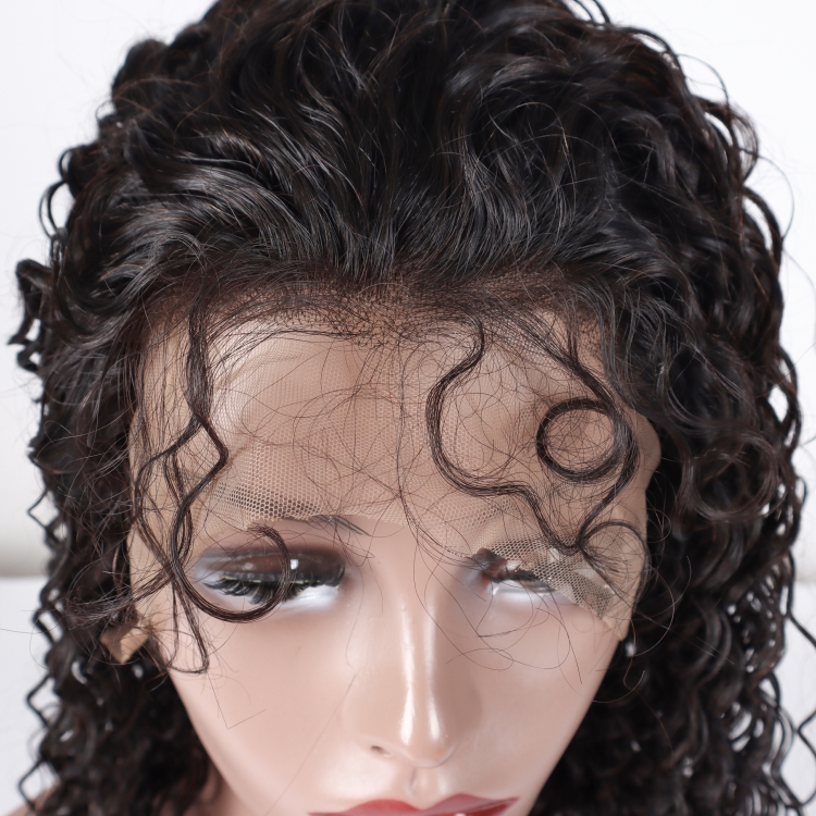 hair extension cuticle aligned Brazilian human hair customized colors jerry curly 13x4 lace front wig