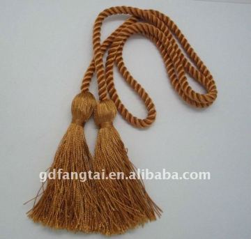 Double tassel hanging poly webbing