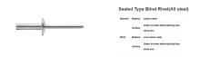 Sealed Type Blind Rivet(All steel)