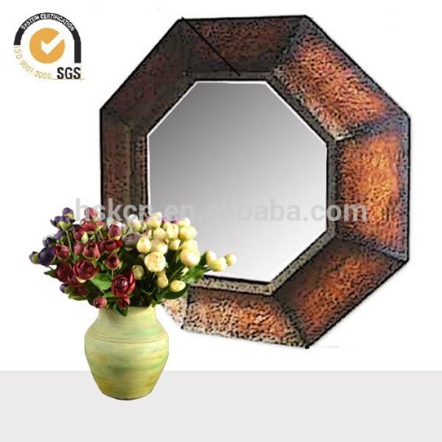 Octangle decorative wall mirror