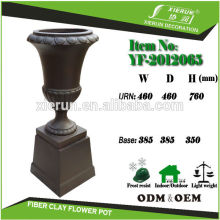 Garden fiberglass lacy flower pot