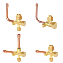 Copper Bend Service Valve for Refrigeration A/C