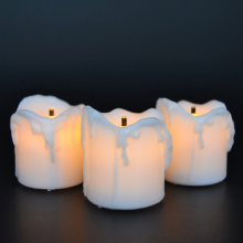 dripping flameless led tealight candle