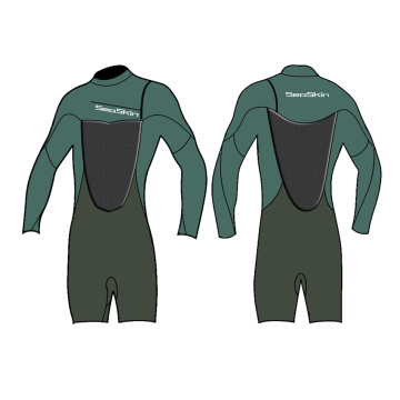 Seaskin Chest Zip Long Sleeve Men's Spring Wetsuit