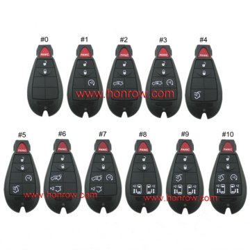 Chrysler 11pcs remote key with 433mhz