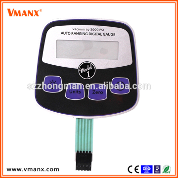 Customized ISO9001:2008 Standard Membrane Switch with Polyester or Polycarbonate