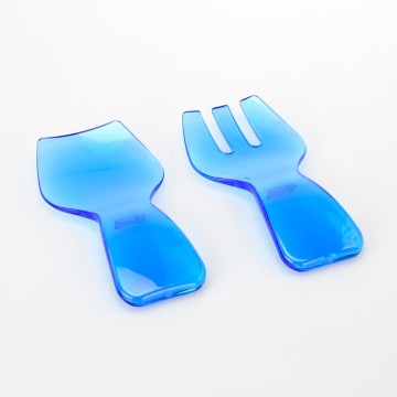 Fashionable Blue Color Acrylic Spoon Fork Set