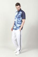 MEN'S DIGITAL PRINTED RIB COLLAR GOLFER