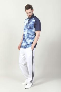 MEN'S DIGITAL PRINTED RIB COLLAR GOLFER