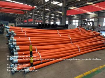 Mesh steel skeleton composite pipe supply pipe