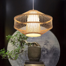 Handmade Wicker Rattan Pendant Lamps & Bamboo Chandeliers for Home Decor