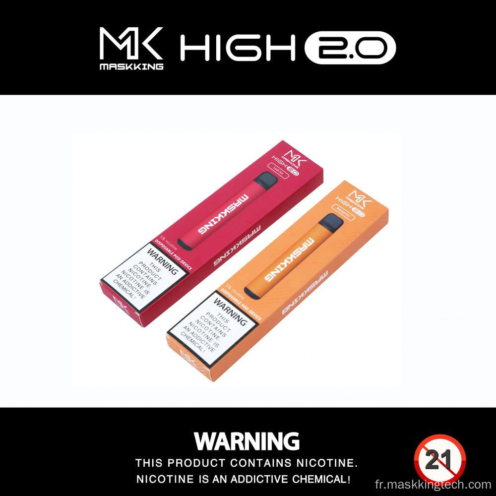 2020 gros Maskking meilleur jetable E Cig