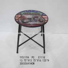 vintage metal round bar stools, small stools for home