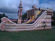 Top-pop Inflatable Pirate Ship For Park , Personal Play Inflatable Amusement Park