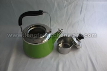 Stainless steel kettle with
Sprayed colour and filter