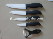Wholesale promotion gift knives set black ceramic knife block set