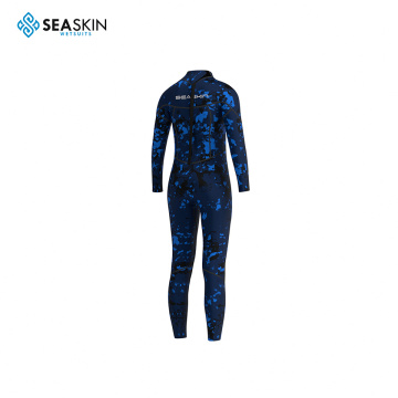 Seaskin Child Camo Full Suit Suit Spearfishing Lặn Wetsuit