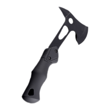 double-sided water-polished blackened wood chopping axe